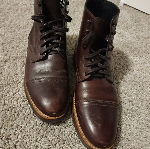 3 Mens Thursday Boot Co Captain Sz 10 Brown Leather Marino Matte Terracotta - Picture 9 of 10